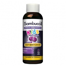 Sambucol Kids Cold & Flu Berry Flavour 小黑果感冒糖浆 120ml