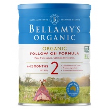 【盖子易碎建议加泡泡纸或者气柱】Bellamy s Organic Follow On Formula Step 2 800g 贝拉米二段 B2