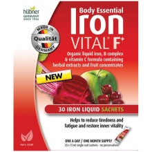 袋装铁元 Hubner Vital Body Essential Iron Vital F Liquid Sachets - 30 x 15ml